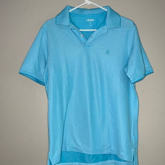 Izod men’s light blue short sleeve polo top size small - Picture 1 of 7